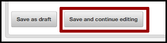 phpList save and continue editing