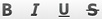 Bold Underline Italic Strike Through