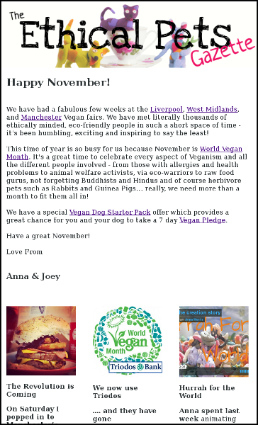ethical pets gazette phplist