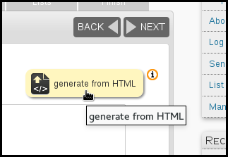 phList generate (plain text) from html button