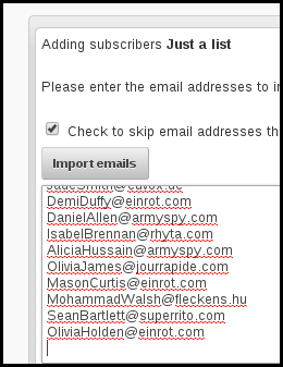 import emails