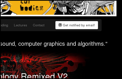 fine cut bodies subscribe button on homepage